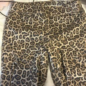 New York & Company Animal Print High-Waist Jeans
